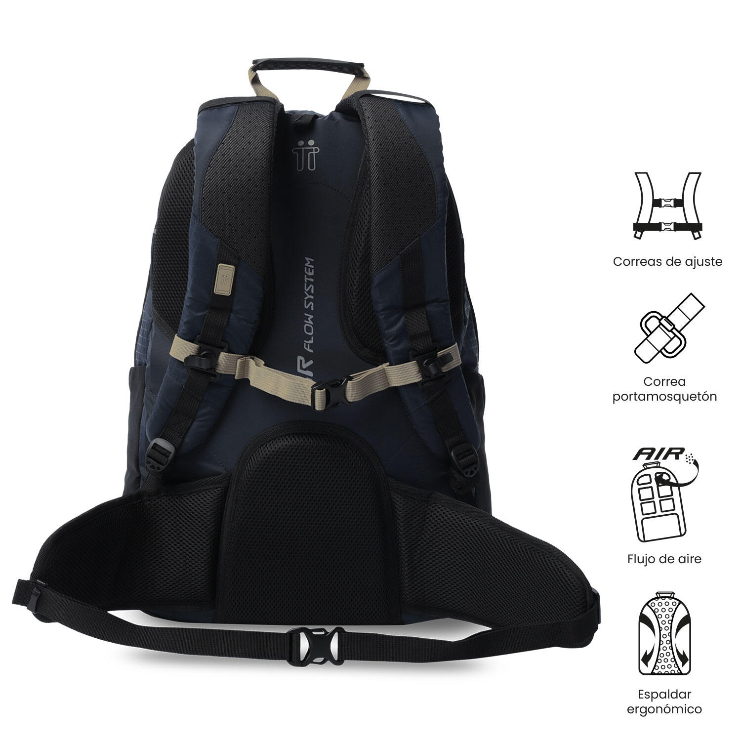 Totto Mochila viaje Summit 34 Azul Poliamida 35 x53 x 19 cm 5/5