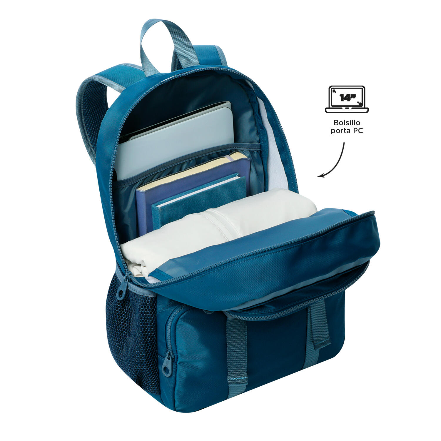 Totto Mochila Infantil Cluw Azul Poliéster 31 x42 x16 cm 4/5