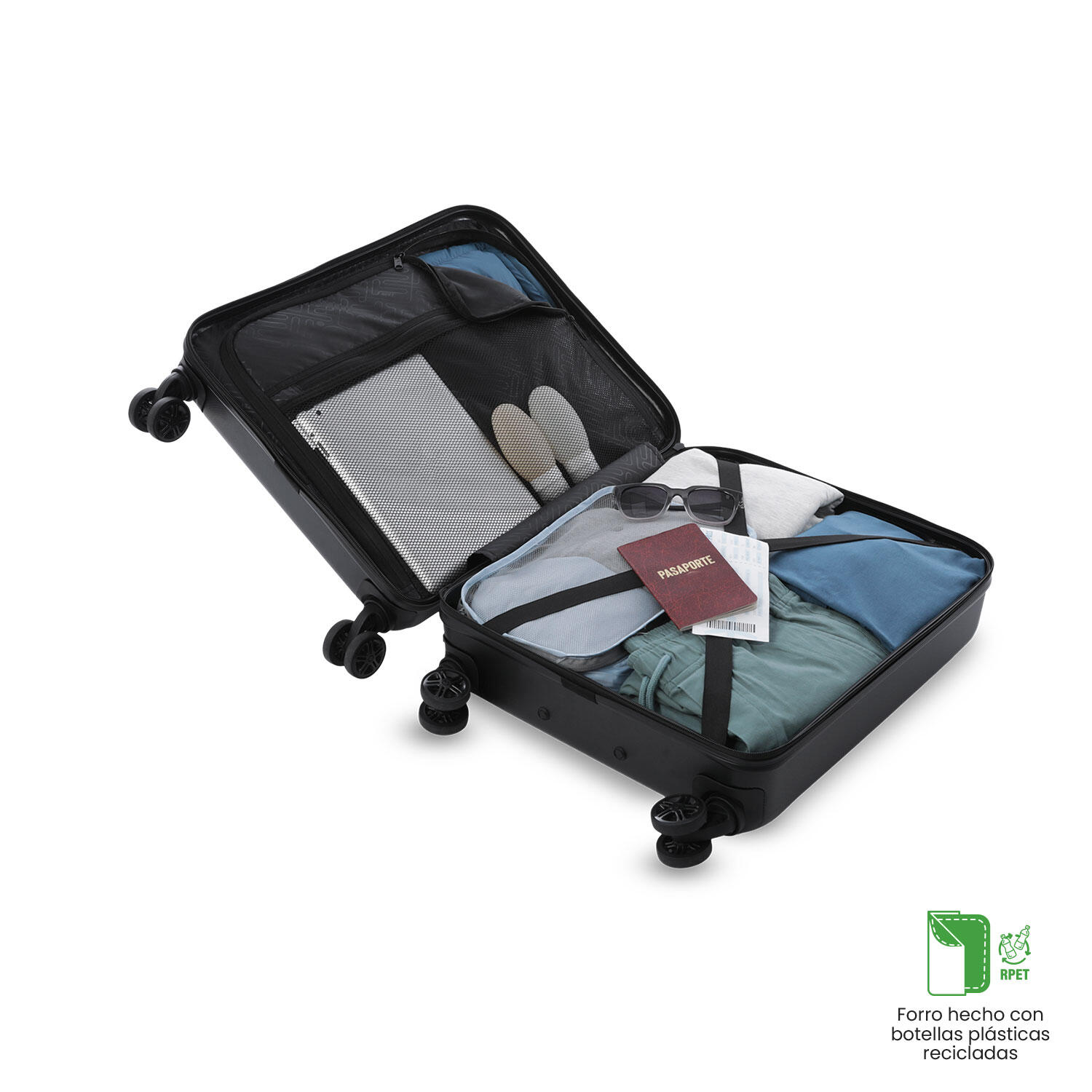 Totto Maleta de cabina Helios 2.0 Negro Policarbonato 42 x55 x 20.5 cm 4/5