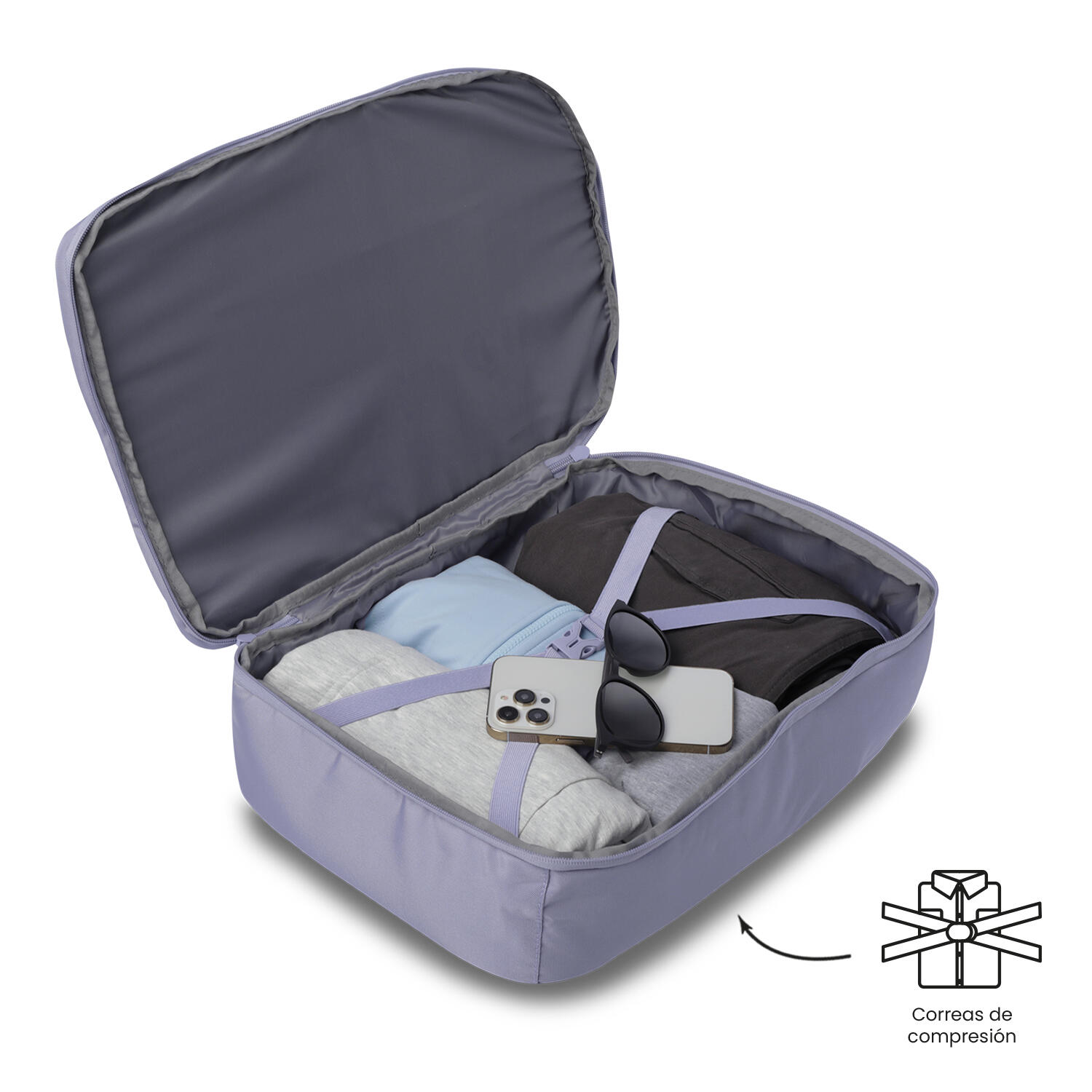 Totto Mochila viaje Easy Morado Poliéster 32.5 x44.5 x 21.5 cm 4/5