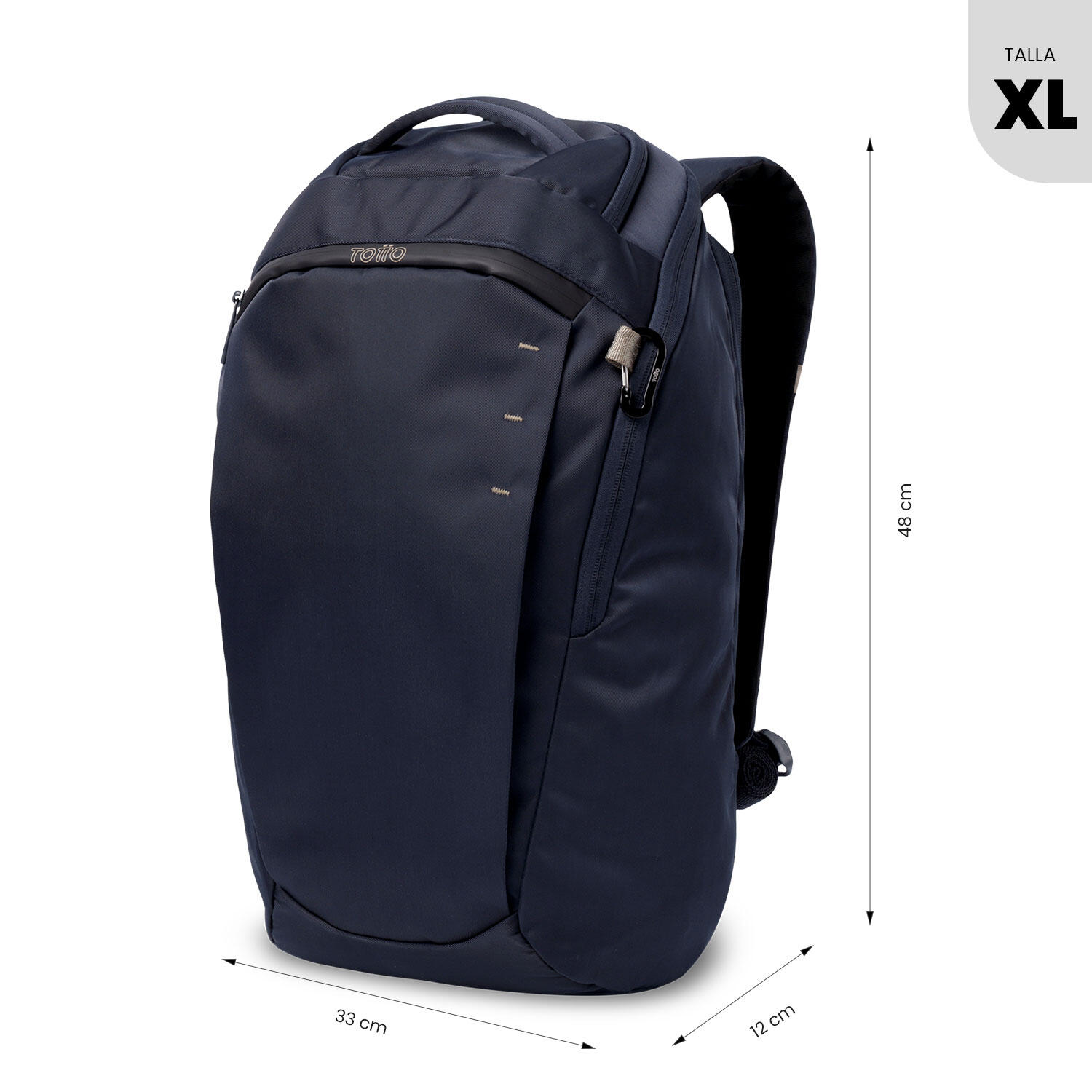 Totto Mochila ejecutiva Daytona Azul Poliéster reciclado 33 x48 x 12 cm 3/5