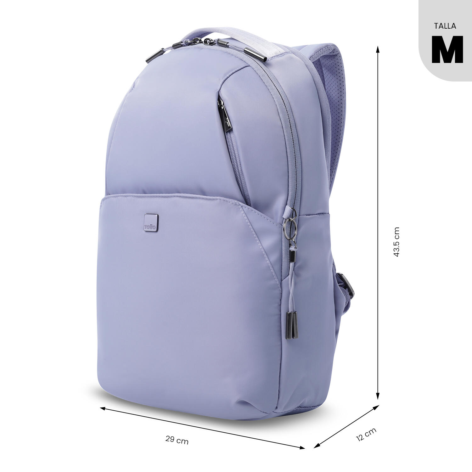 Totto Mochila ejecutiva Roxanne Morado Poliéster 29 x43.5 x 12 cm 3/5