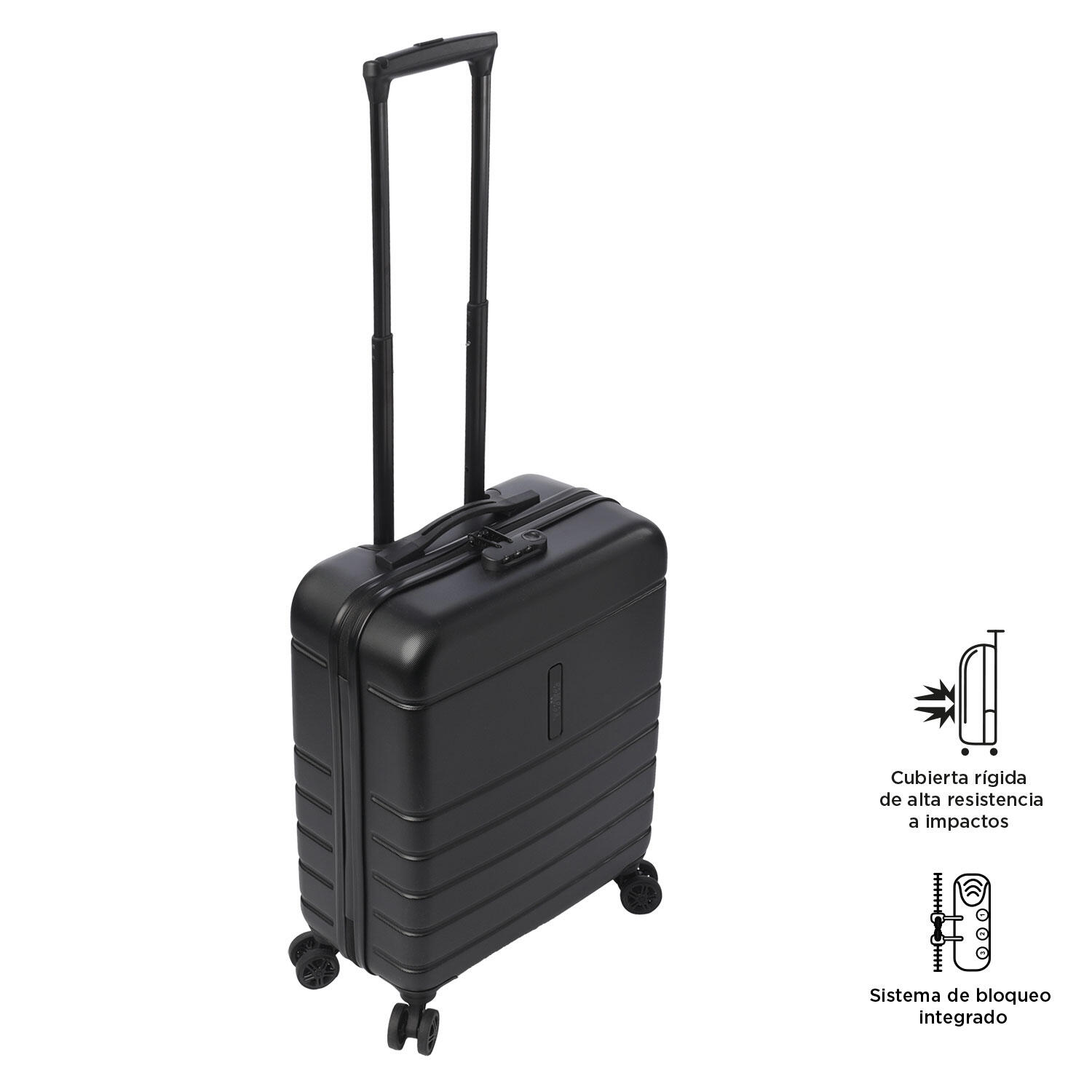 Totto Maleta de cabina Prop S Negro Acrilonitrilo Butadieno Estireno 45.8 x62.2 5/5