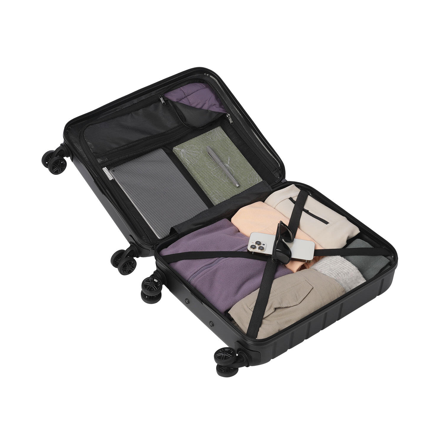 Totto Maleta de cabina Prop S Negro Acrilonitrilo Butadieno Estireno 45.8 x62.2 4/5