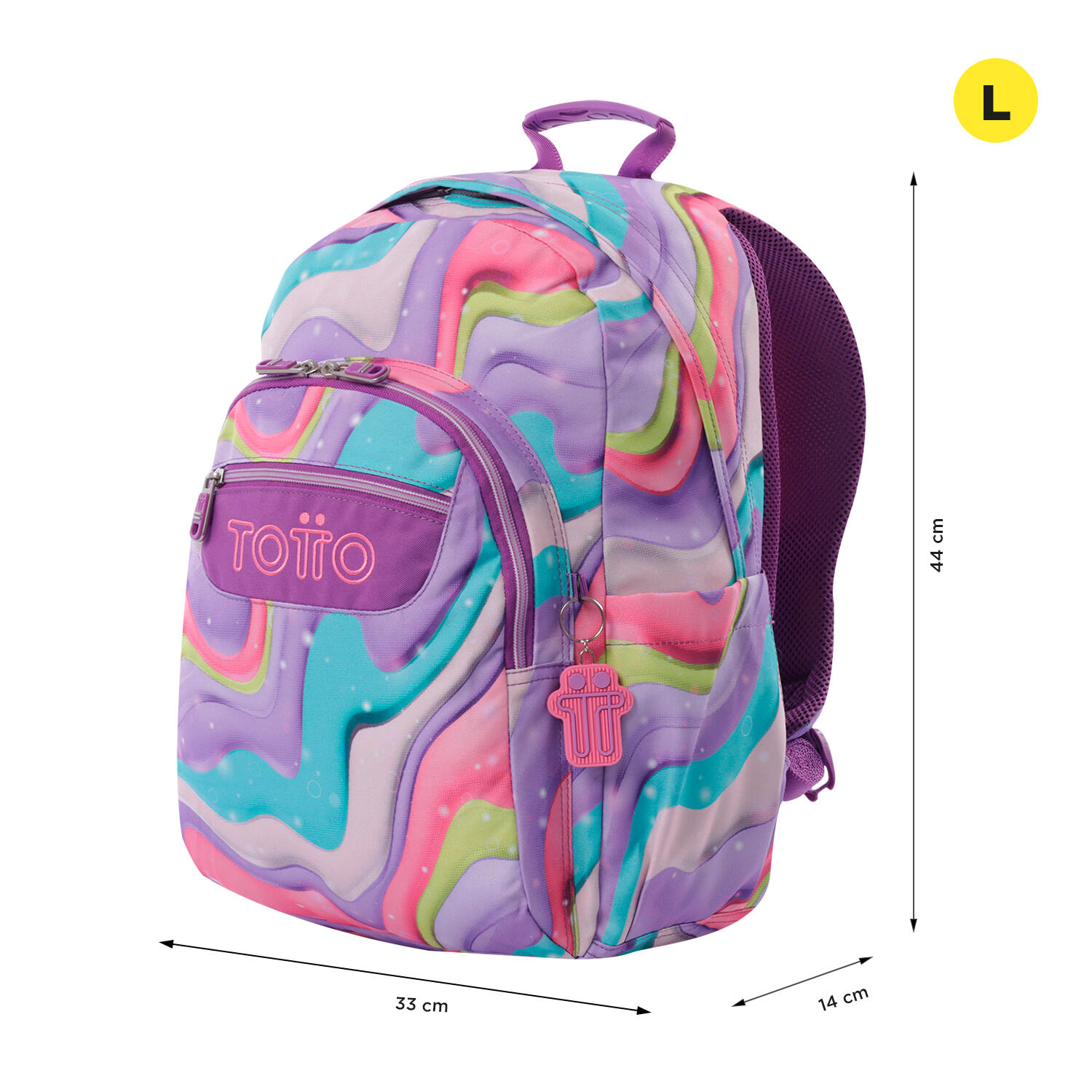 Totto Mochila escolar Acuareles Ferri Poliéster 33 x44 x14 cm 2/5