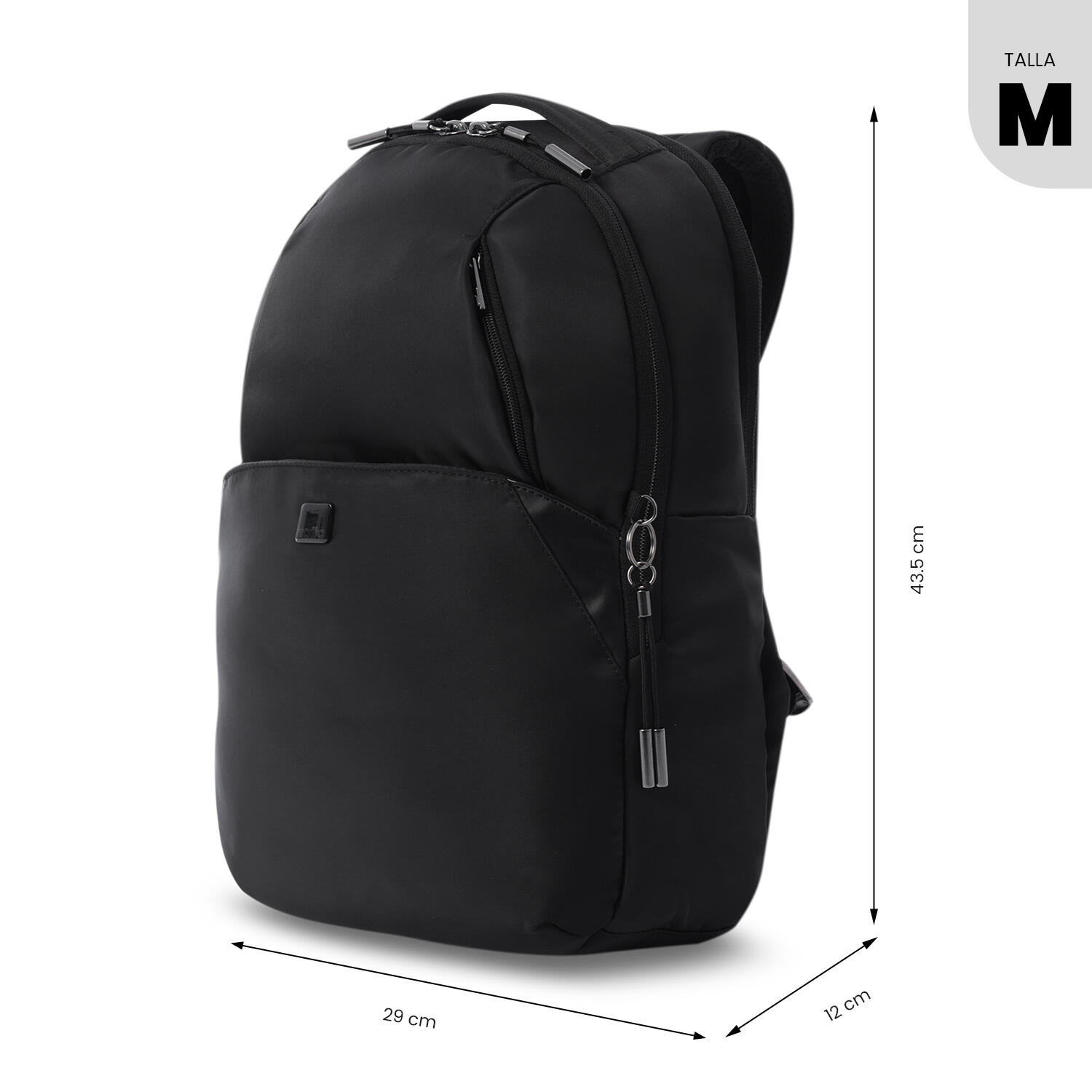 Totto Mochila ejecutiva Roxanne Negro Poliéster 29 x43.5 x 12 cm 3/5