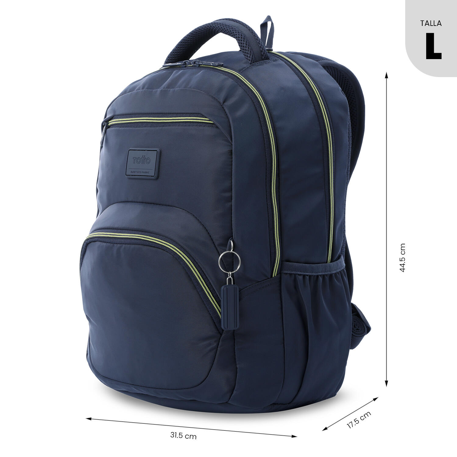 Totto Mochila urbana Tracer 4 Azul Poliéster reciclado 31.5 x44.5 x 17.5 cm 3/5