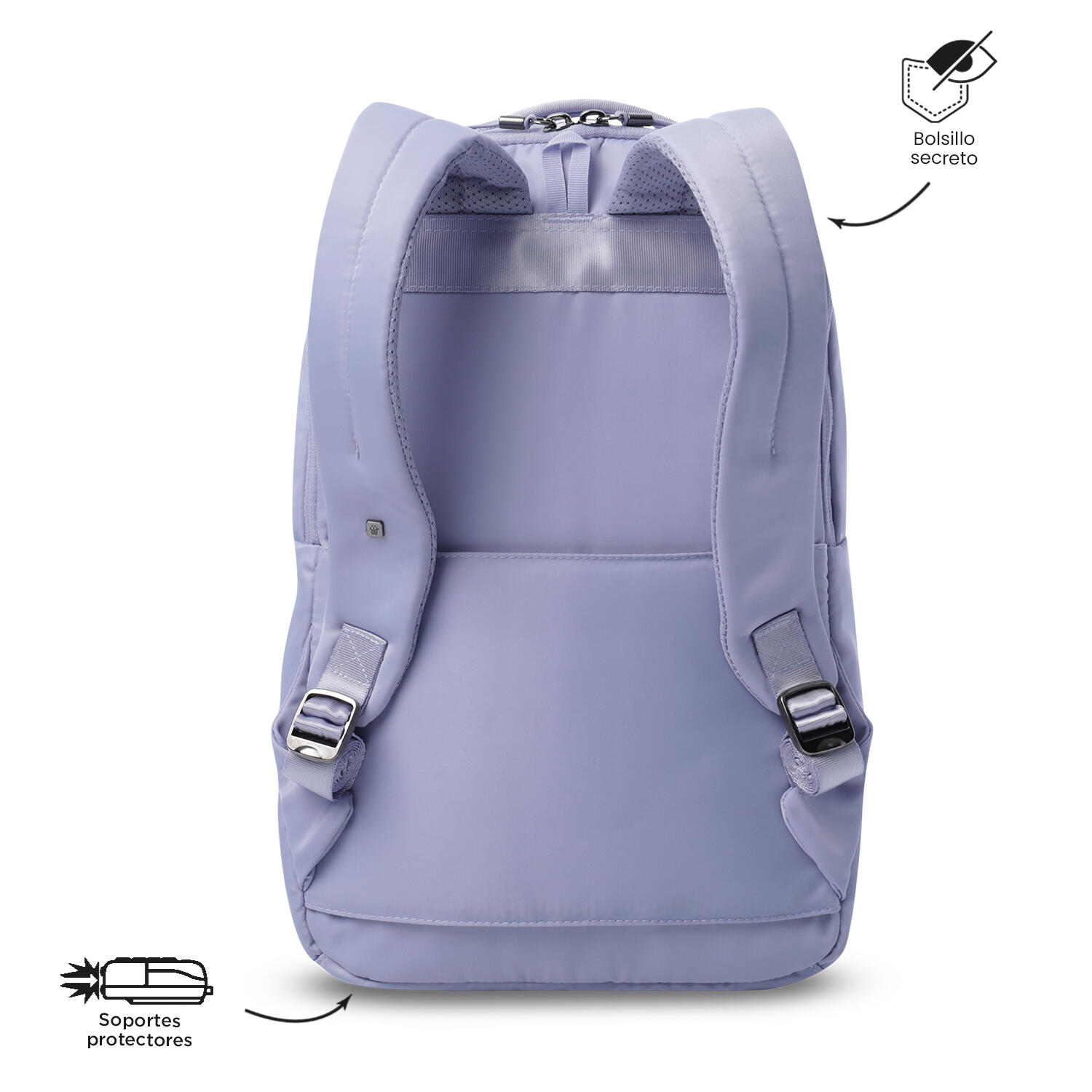 Totto Mochila ejecutiva Roxanne Morado Poliéster 29 x43.5 x 12 cm 4/5