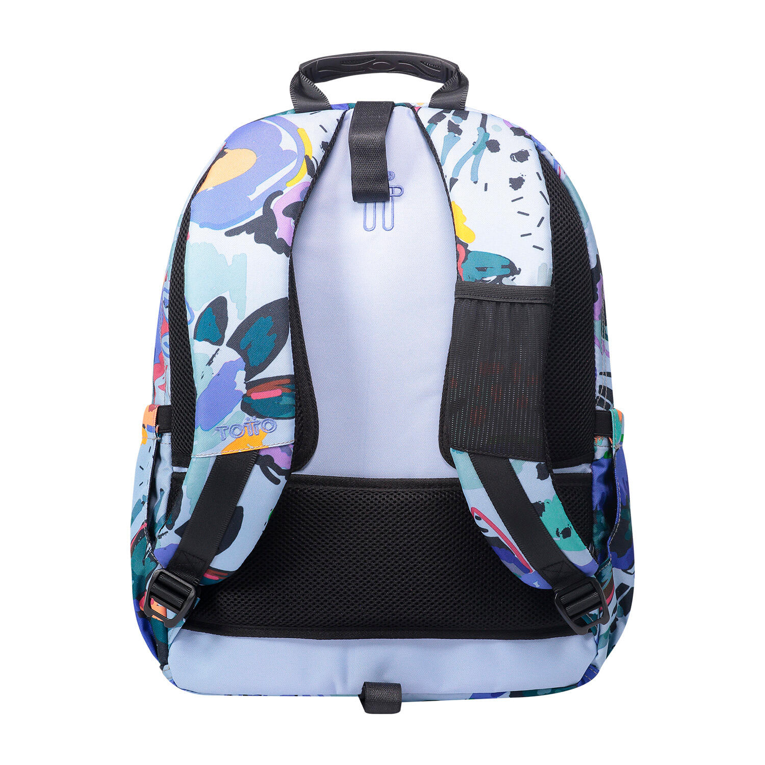 Totto Mochila escolar Acuareles adaptable a carro Lienso floral Poliéster 33 x4 3/5