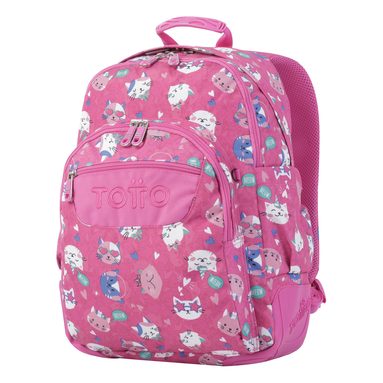 Totto Mochila escolar Crayoles Fiesta Gatitos Poliéster 33 x 44 x 13.5 cm 2/5
