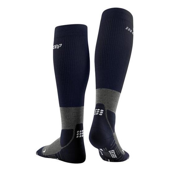 CEP Hiking Merino Tall Compressie - Navy - Kuitomvang Heren 32/38 cm