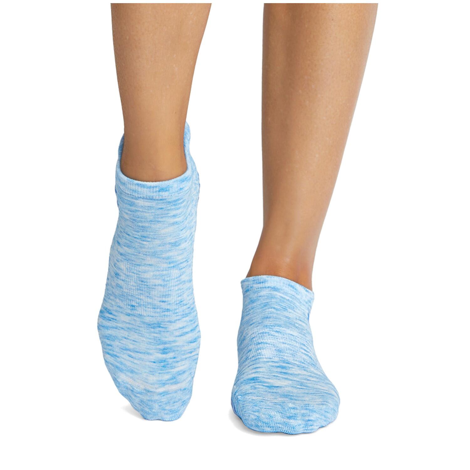 Tavi Savvy Yoga No-Show Grip Socks - Blauw/Grijs - 36/39 3/4