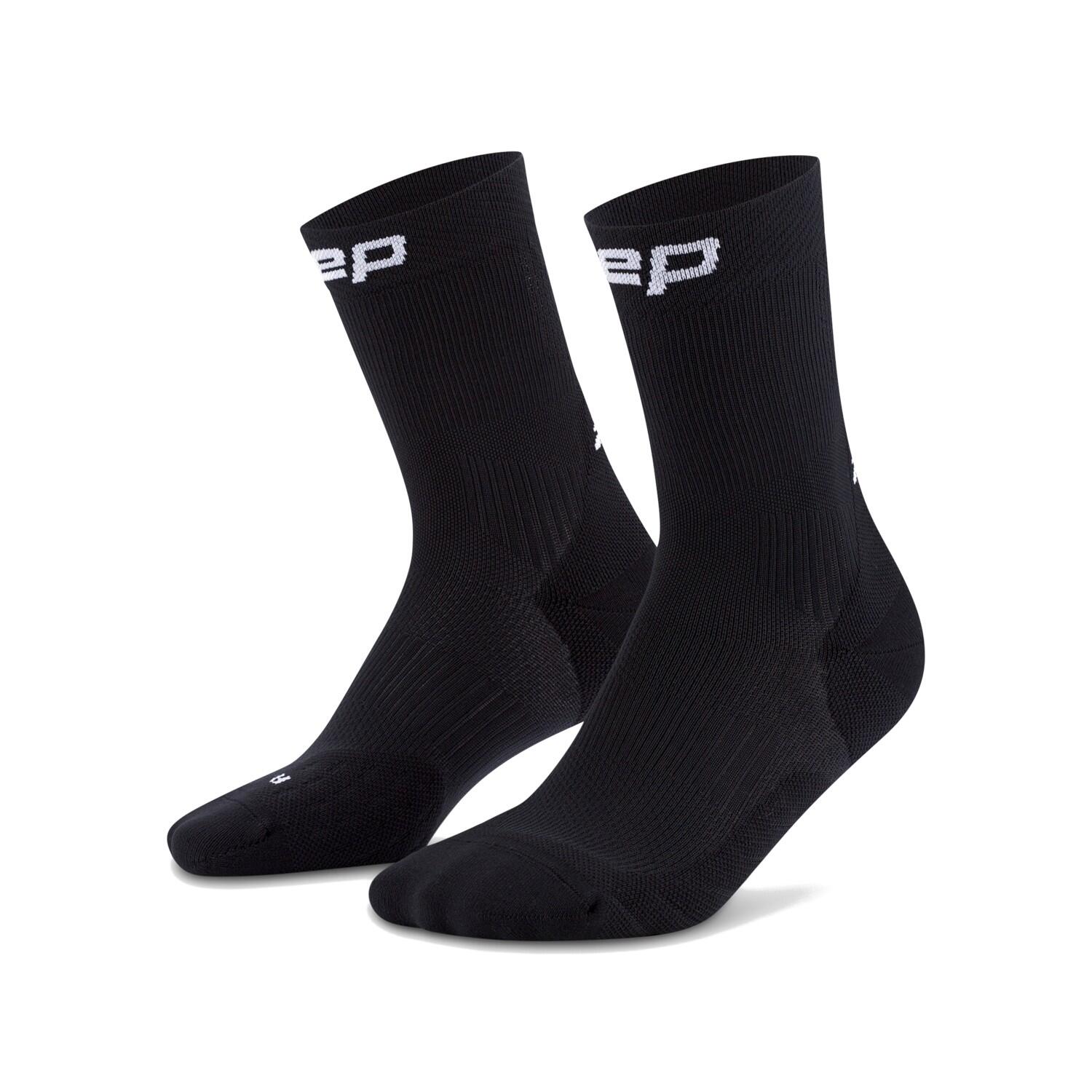 CEP Run Mid-Cut Compressie Sokken - Zwart - Dames (34/37) 4/5