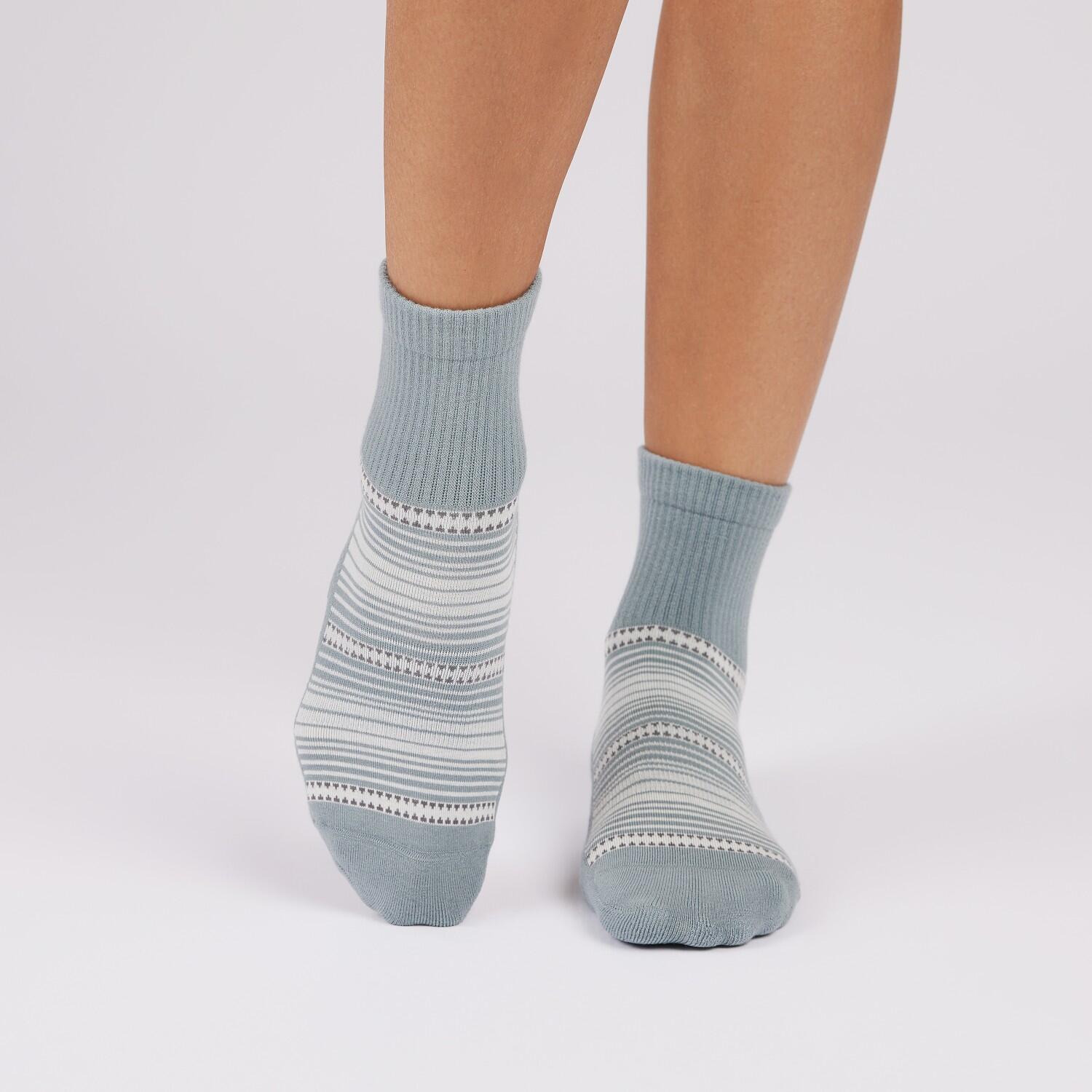 Tavi Aria Yoga Ankle Grip Socks - Blauw/Grijs - 39/43 3/4
