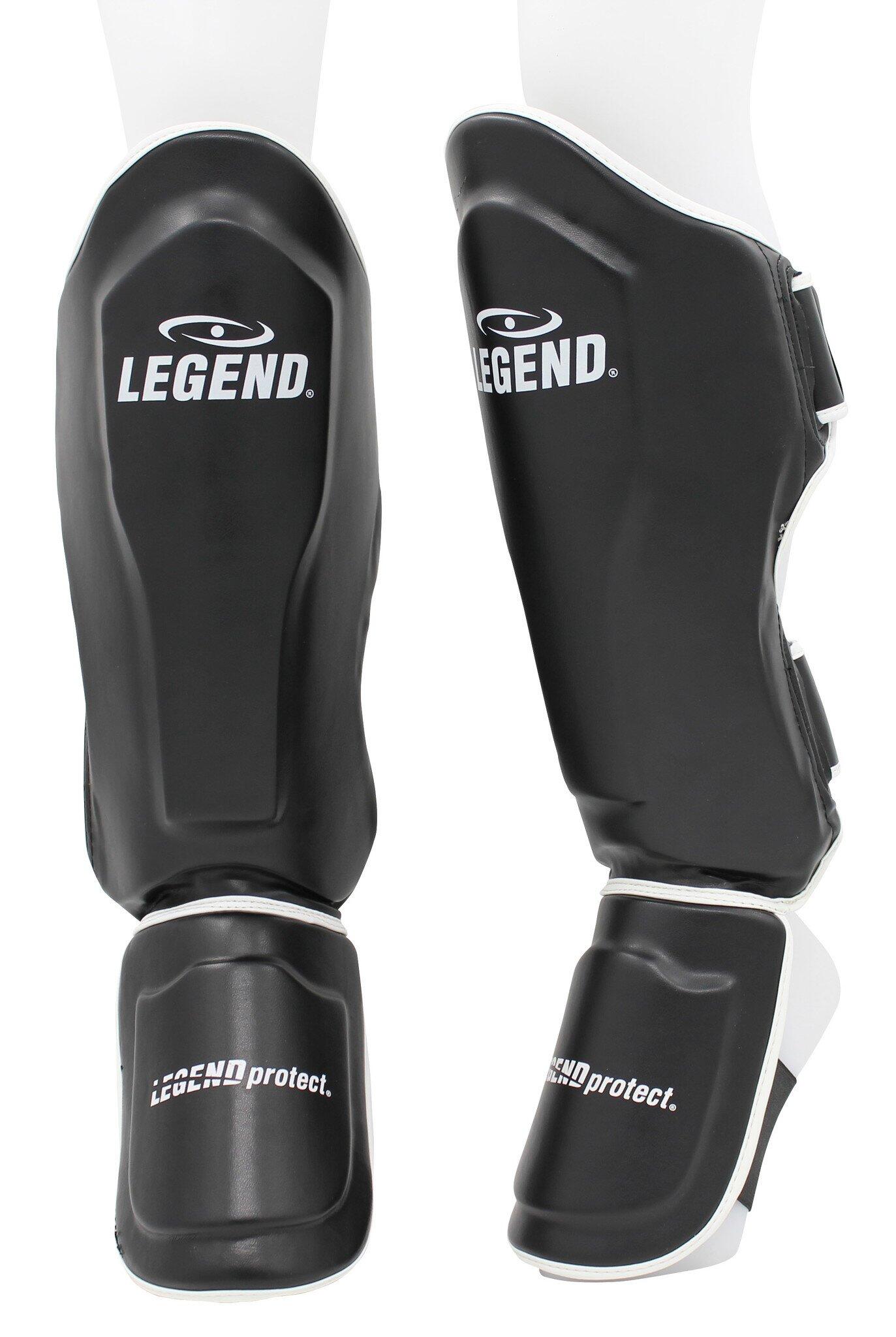 Kickboks Scheenbeschermers Legend Best Heren/Dames Zwart-Wit PU 5/5
