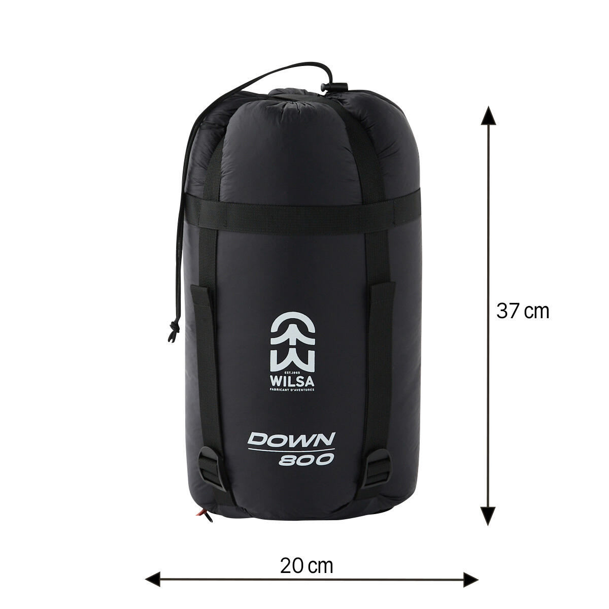 Sac de Couchage Duvets DOWN 800 Noir 4/5