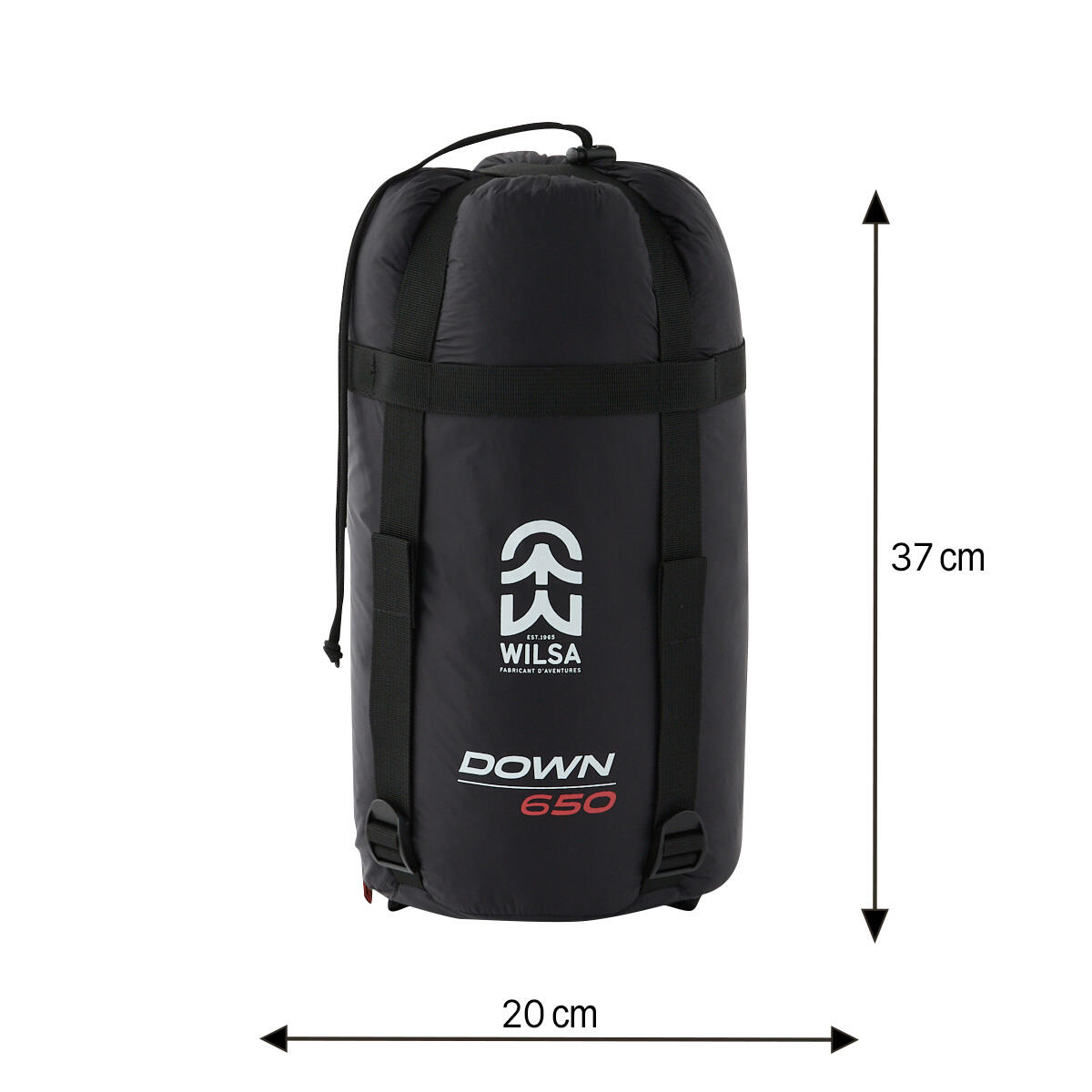 Sac de Couchage Duvets DOWN 650 Noir 4/5