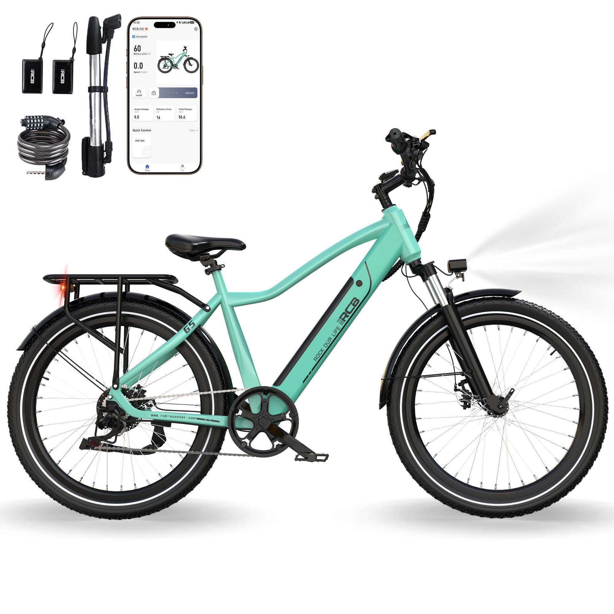 RCB Elektrokolo 27.5", 13Ah baterie, dojezd 50 km, APP a NFC – RCB G5