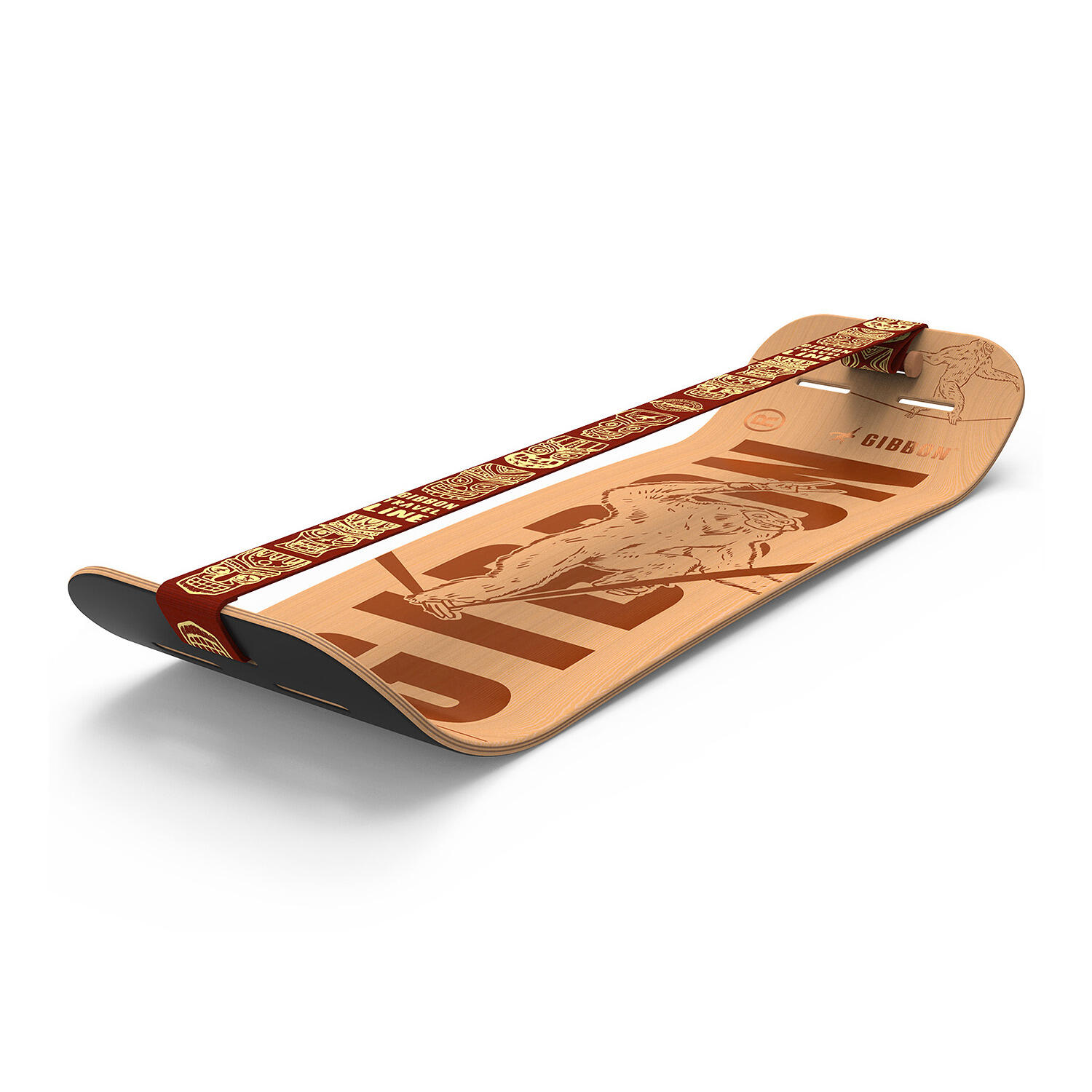 Slackline-Brett-Set Gibbon Giboard - Roots Rocker Travel 2/7