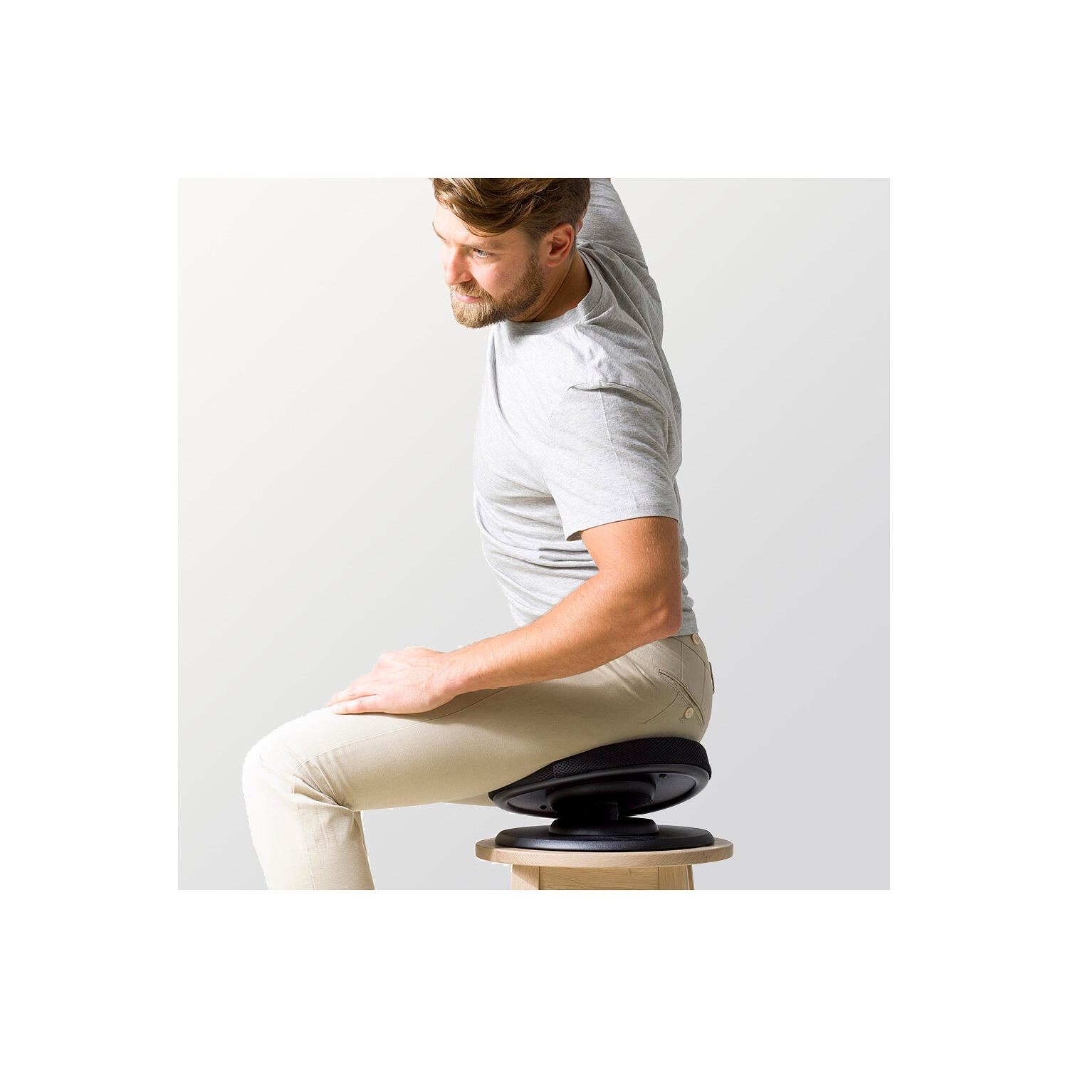 Balance-Sitz Gymnastik Unisex Schwarz 2/5