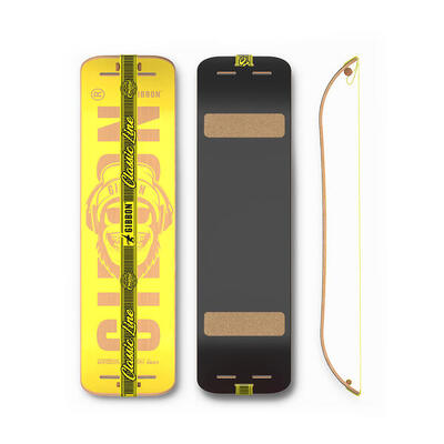 Slackline - giboard set - bonzo classic - slacklining - geel