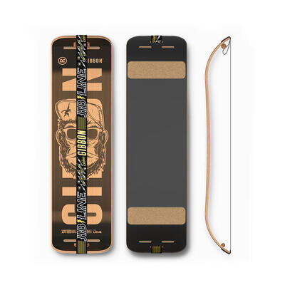 Slackline - giboard set - bonzo classic - slacklining - geel