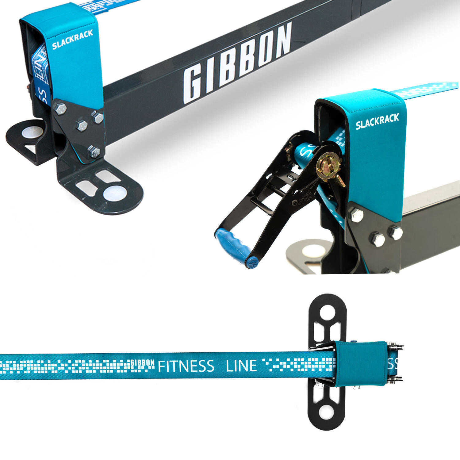 Slackline SLACKRACK FITNESS - Slacklining - Blauw 4/8