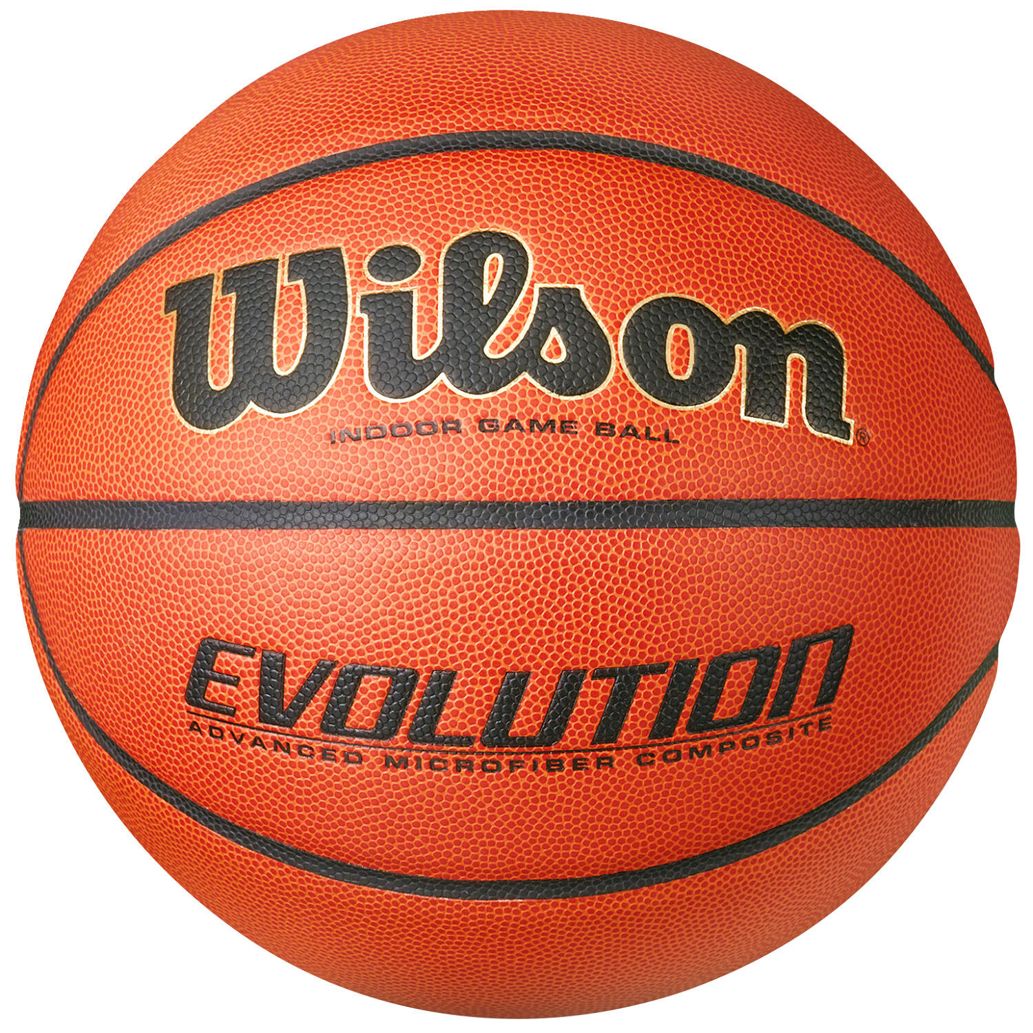 Bola de jogo de basquetebol interior wilson evolution tamanho 7