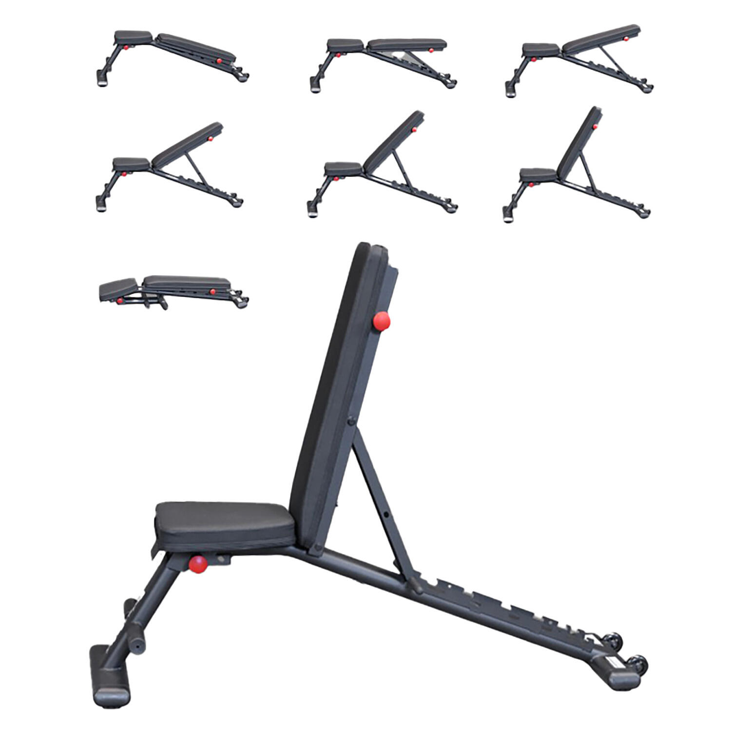 Hantelbank GFID-225B-Black Edition Fitness / Krafttraining Unisex 4/7