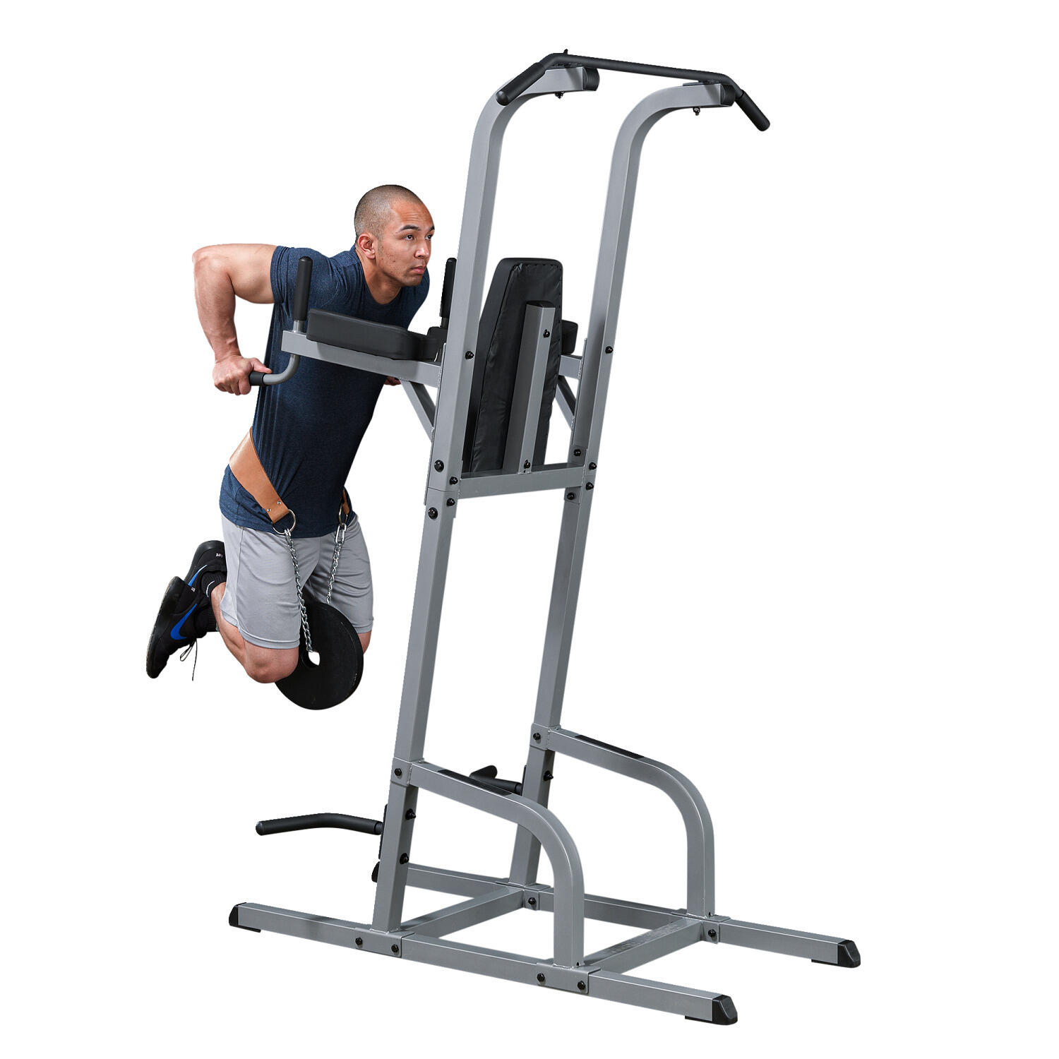 Klimmzug- und Dipstation Fitness / Krafttraining Unisex Weiß 3/7