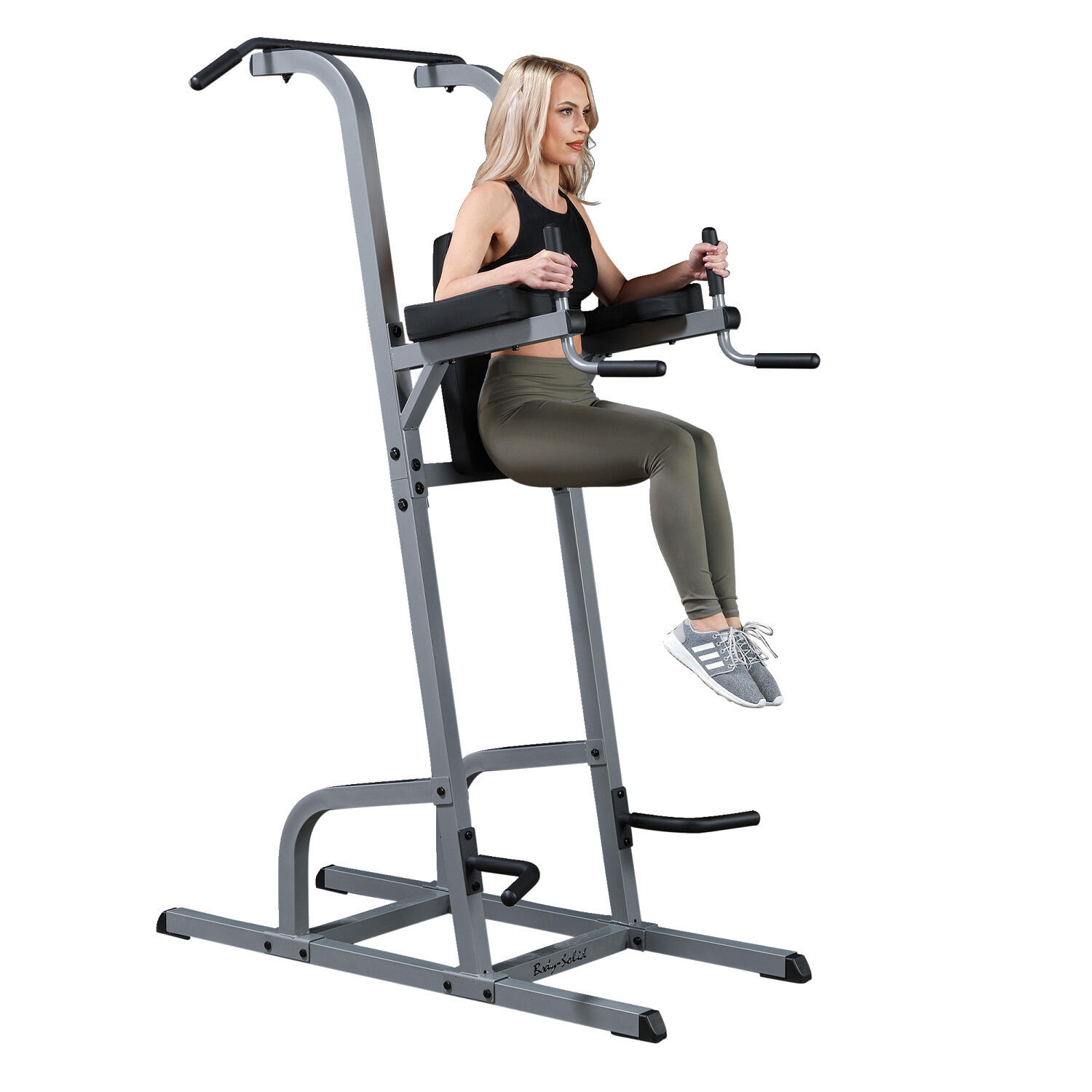 Klimmzug- und Dipstation Fitness / Krafttraining Unisex Weiß 5/7