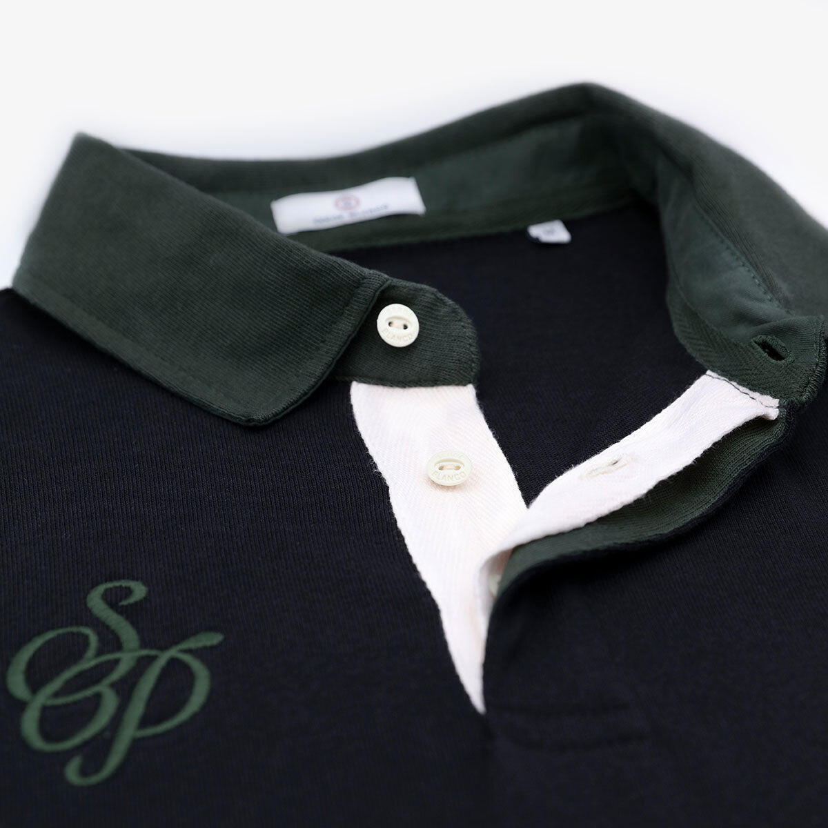 Maglia da rugby nera e verde Section Paloise 3/4