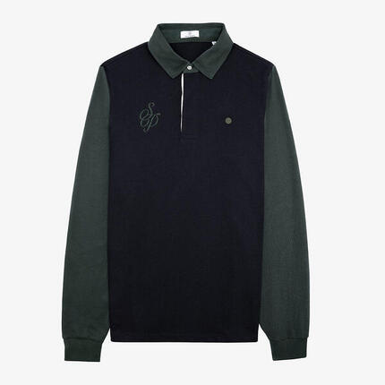 Maillot de rugby noir et vert anglais Section Paloise