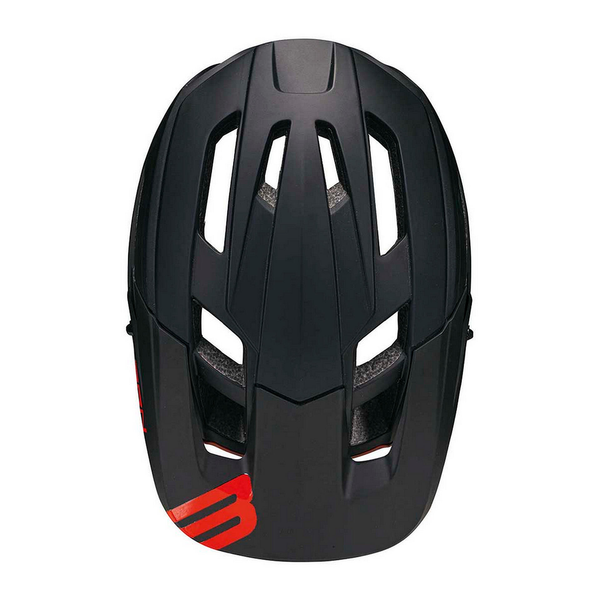 MTB-  Fahrradhelm  SKEGGIA, schwarz-rot 2/3