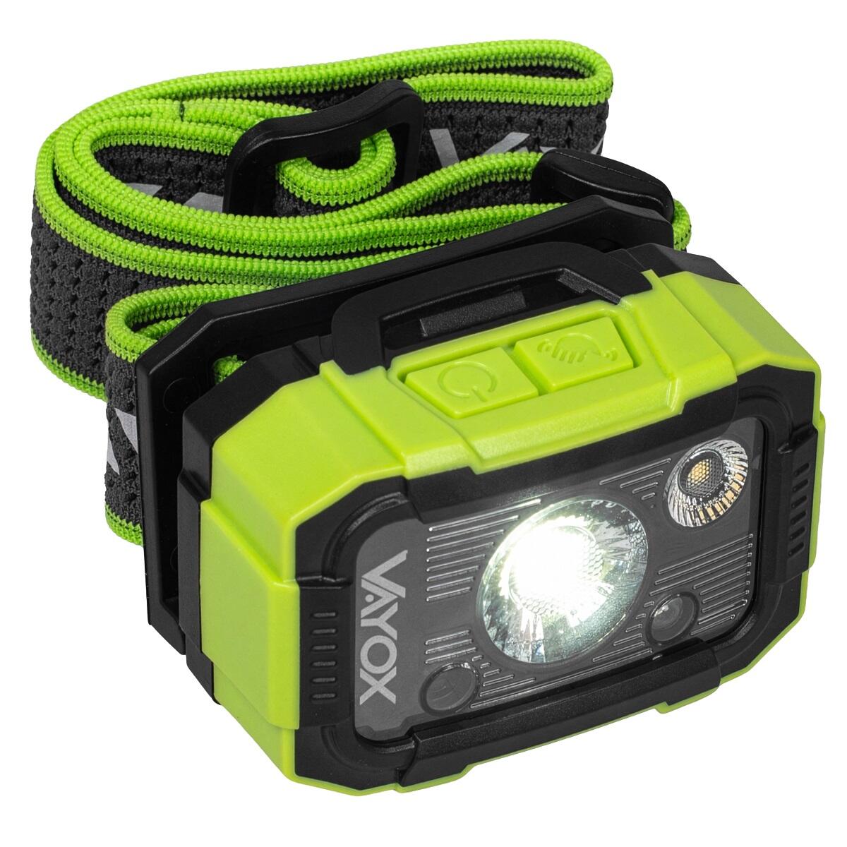 Lanterna frontal Vayox VA0415, 500lm, recarregável, USB-C, resistente 1/7