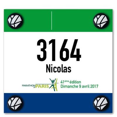 Startnummernhalter Shapeheart