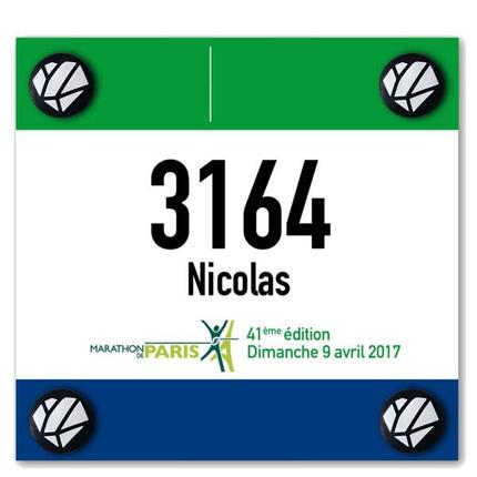 Startnummernhalter Shapeheart