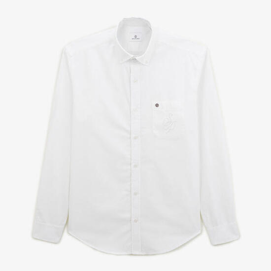 Chemise manches longues blanche Section Paloise