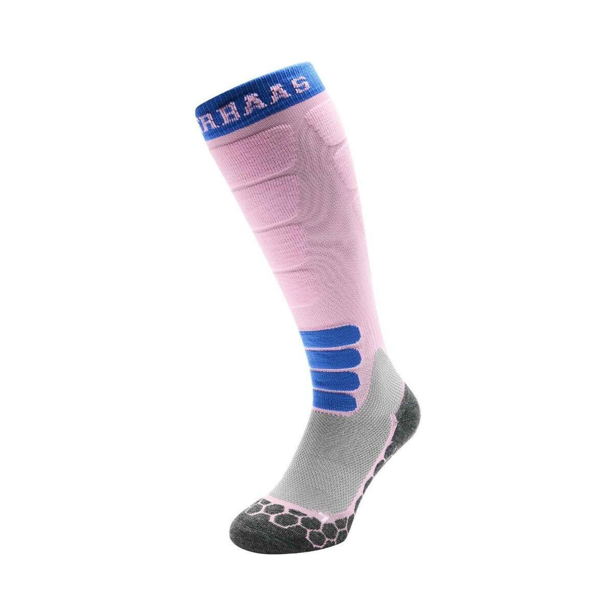 Poederbaas - Chaussettes De Ski - Femme - Laine Mérinos - Pro - Powder Rose - Chaussettes - Rose - Decathlon