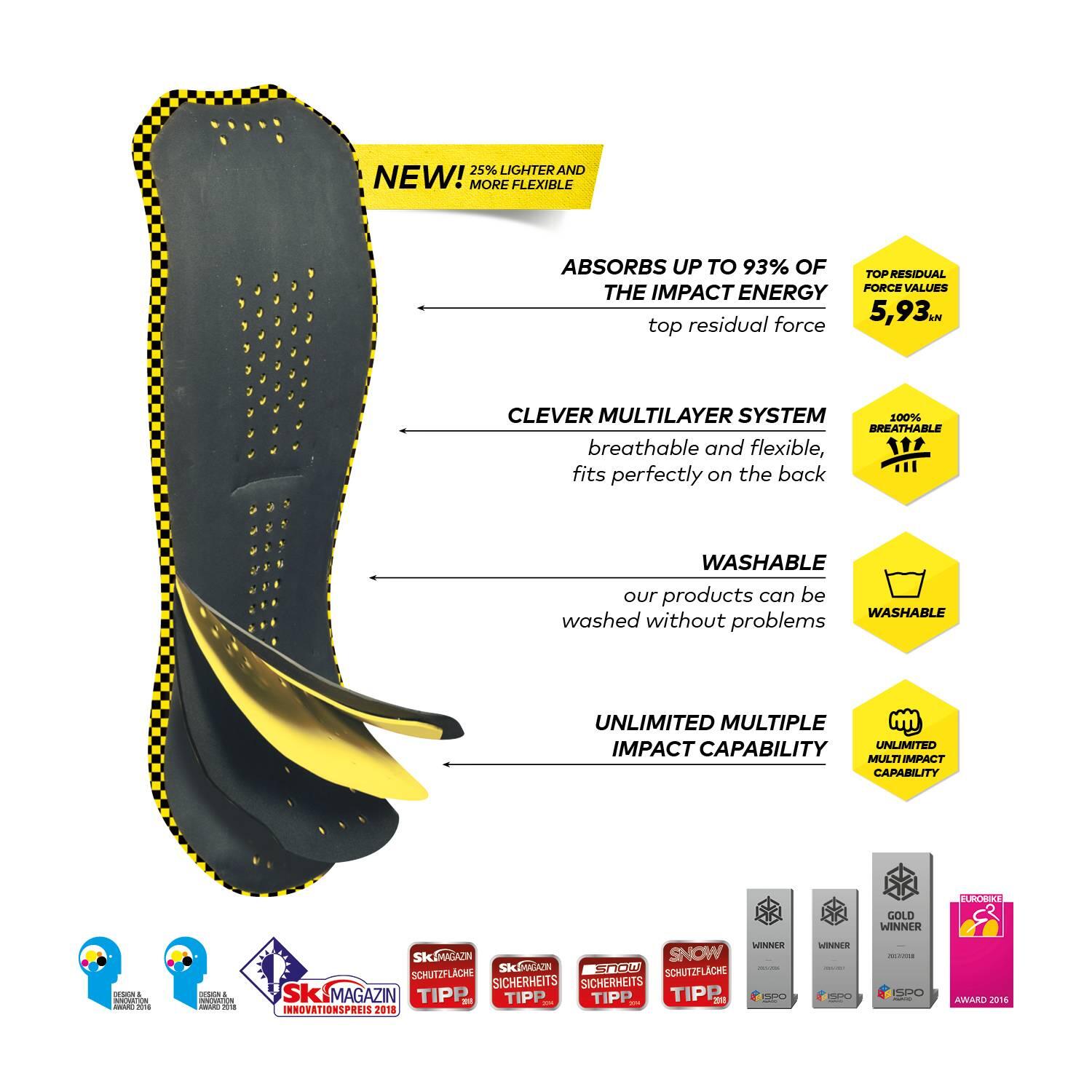Komperdell Rückenprotektor BALLISTIC FLEX FIT PRO JUNIOR Eco 2/3