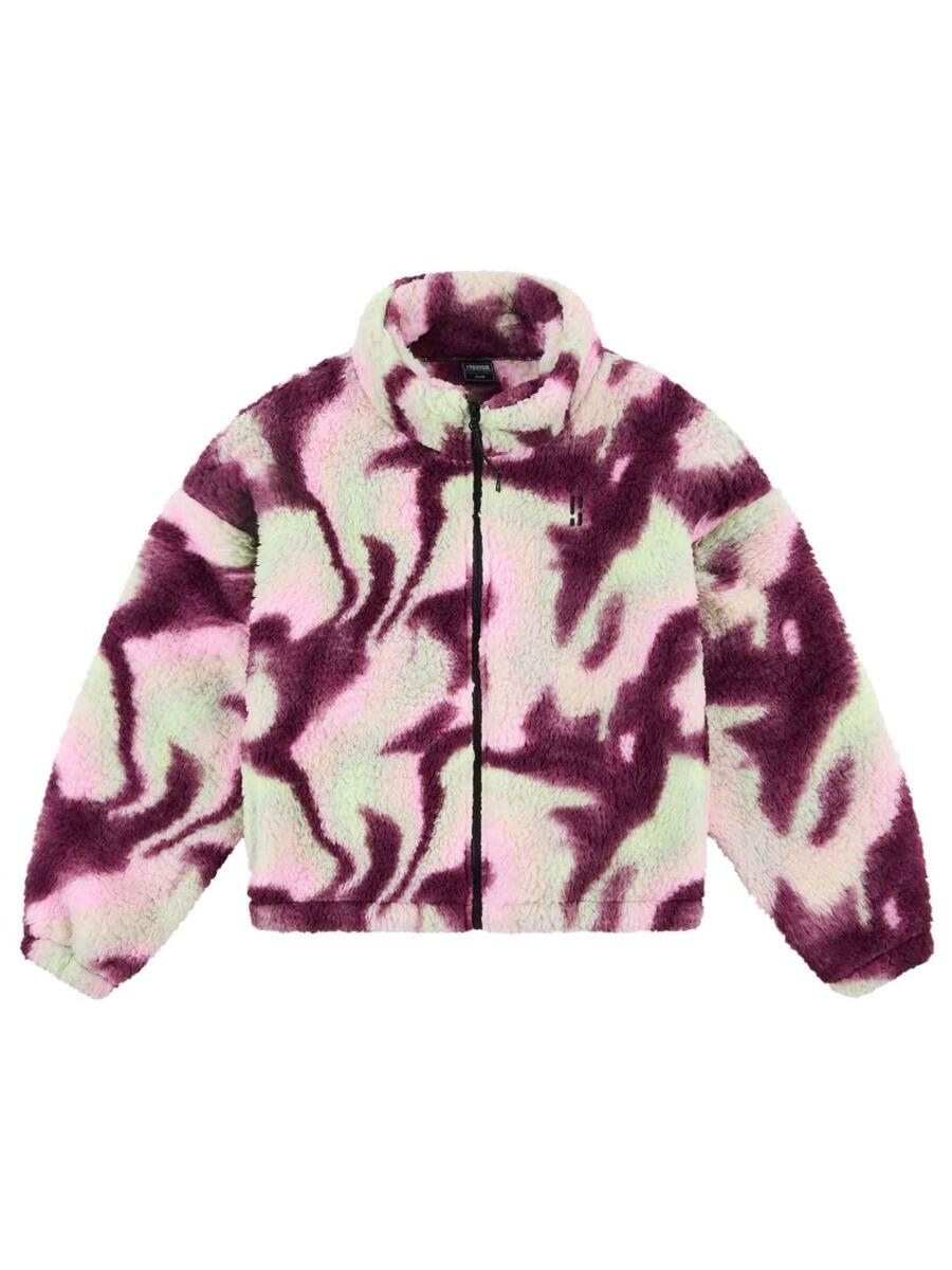 Veste duveteuse - Femme - Quatre saisons - Teddy - Tie Dye Rose Multi 7/7