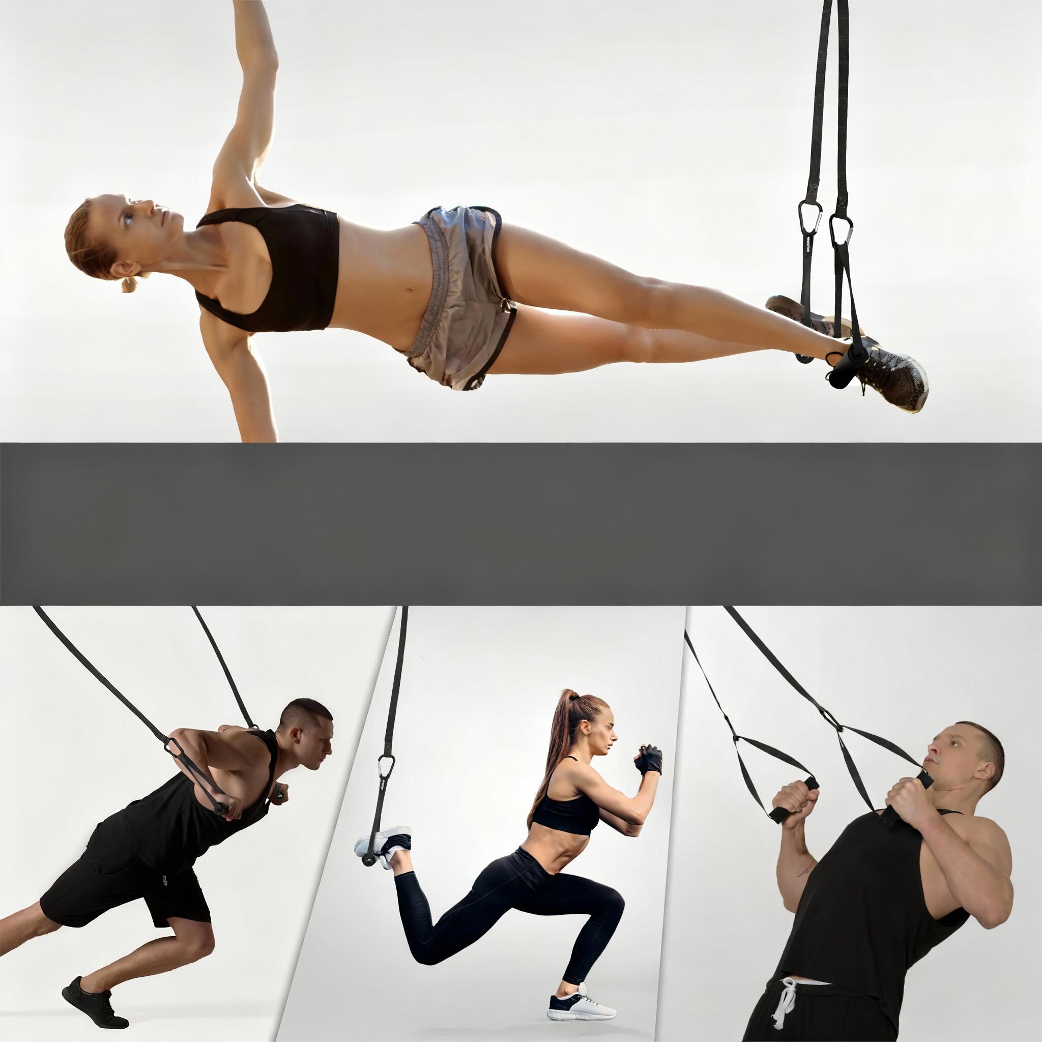 Adjustable Sling Trainer with Door Anchor – Full Body Home Workout Set  NEOLYMP | Decathlon