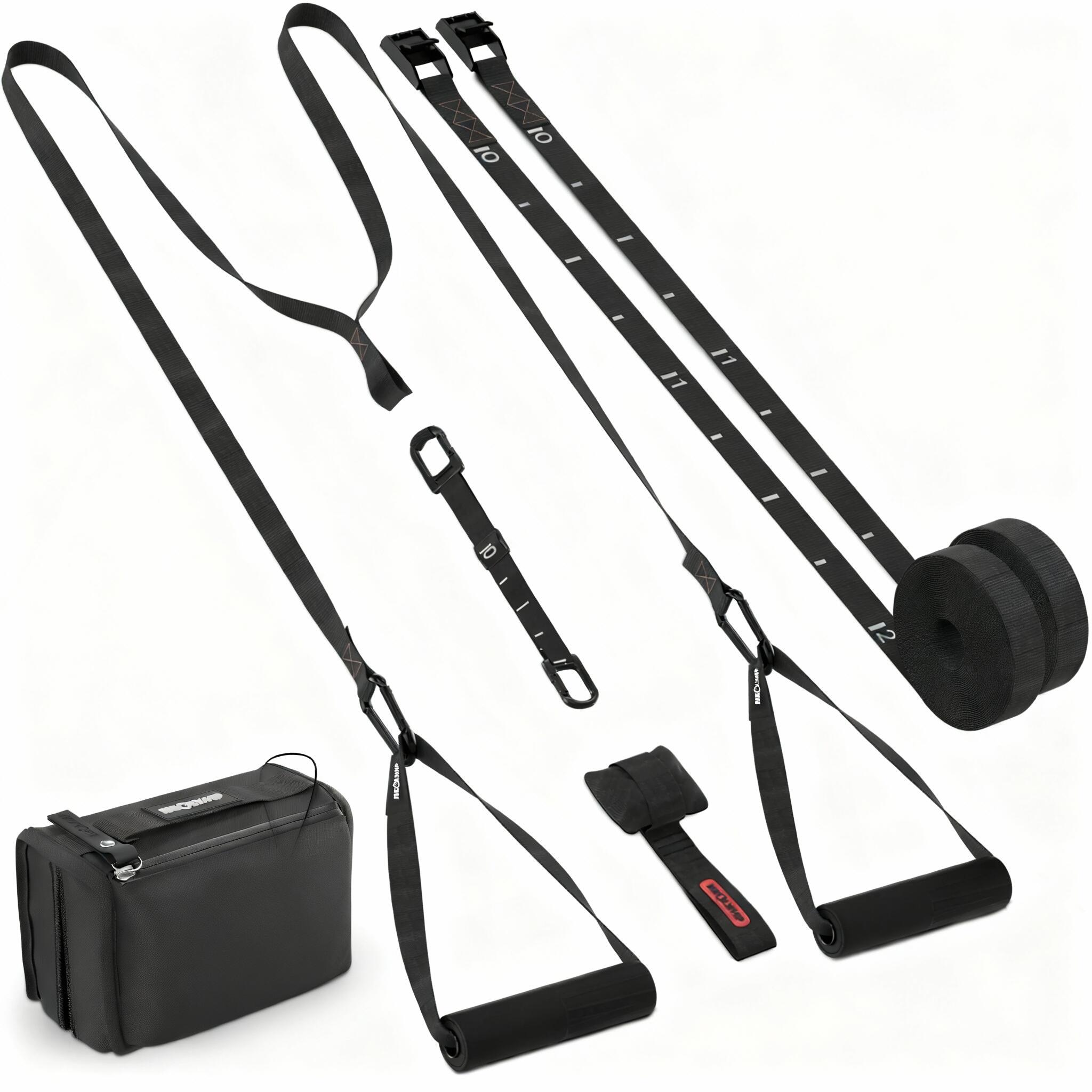 Neolymp - Sangle D'Entraînement Réglable Avec Ancrage – Set Fitness Complet Maison - Sangle De Suspension - Noir - No Size - Decathlon