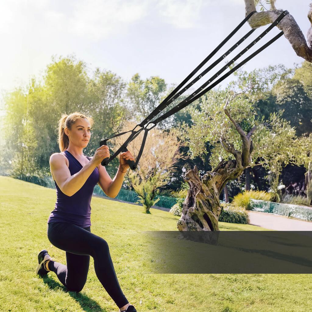 Trainer a Funi Regolabile con Ancora – Set Allenamento Corpo Completo 6/7