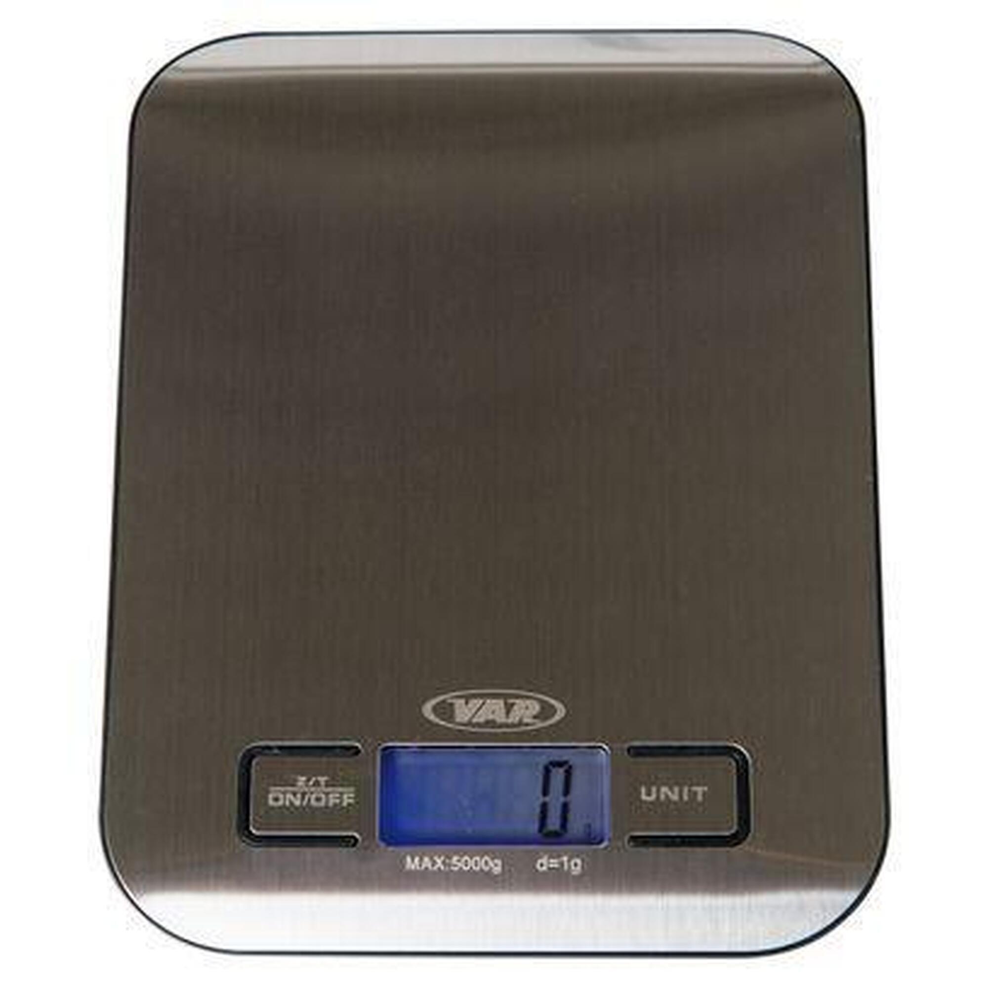 Var - Balance D'Atelier Digitale Var Dv-71800 Max 5000g Acier Brossé - Balance - Decathlon