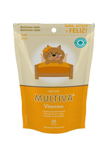 Complément alimentaire pour chat riche en L-Lysine formulé en chews