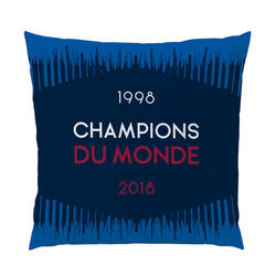 Coussin carré 40x40cm imprimé foot Equipe de France - Champions