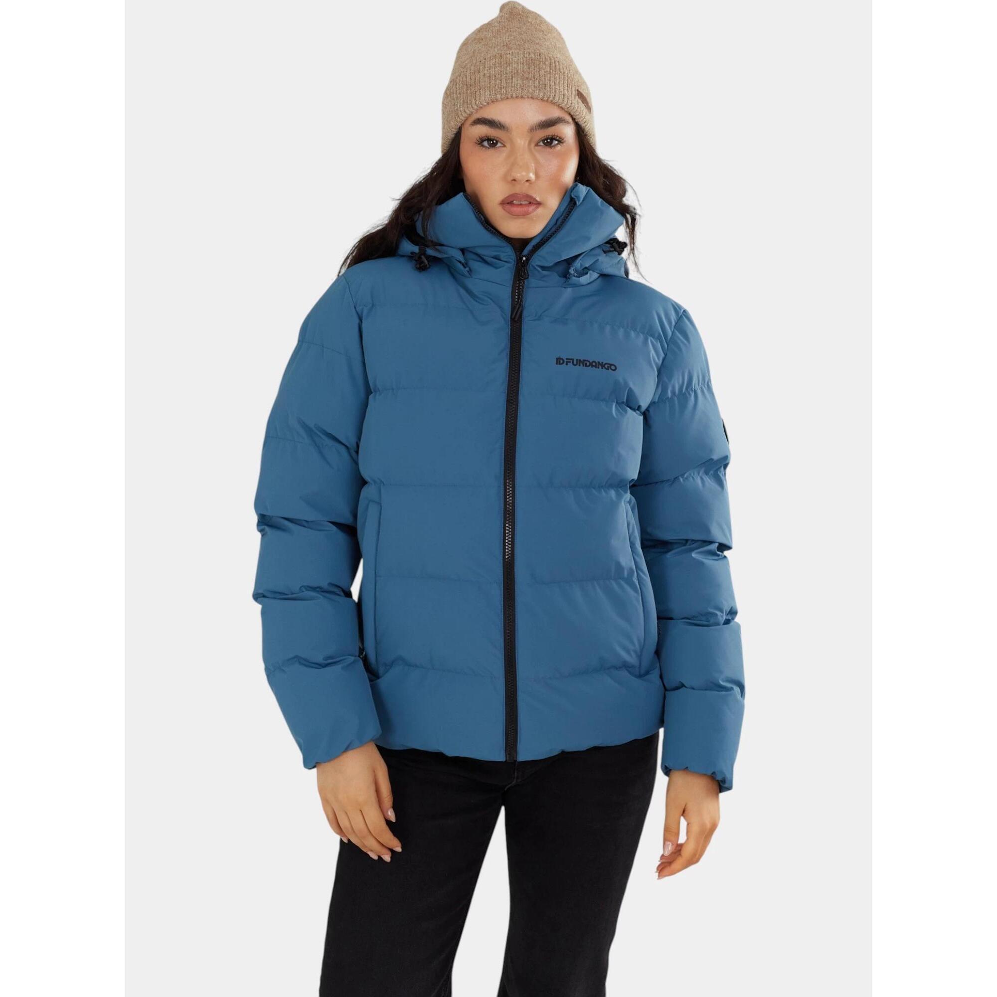 Fundango - Veste Matelassée Femme Amber - Doudoune Synthétique - Bleu - Decathlon