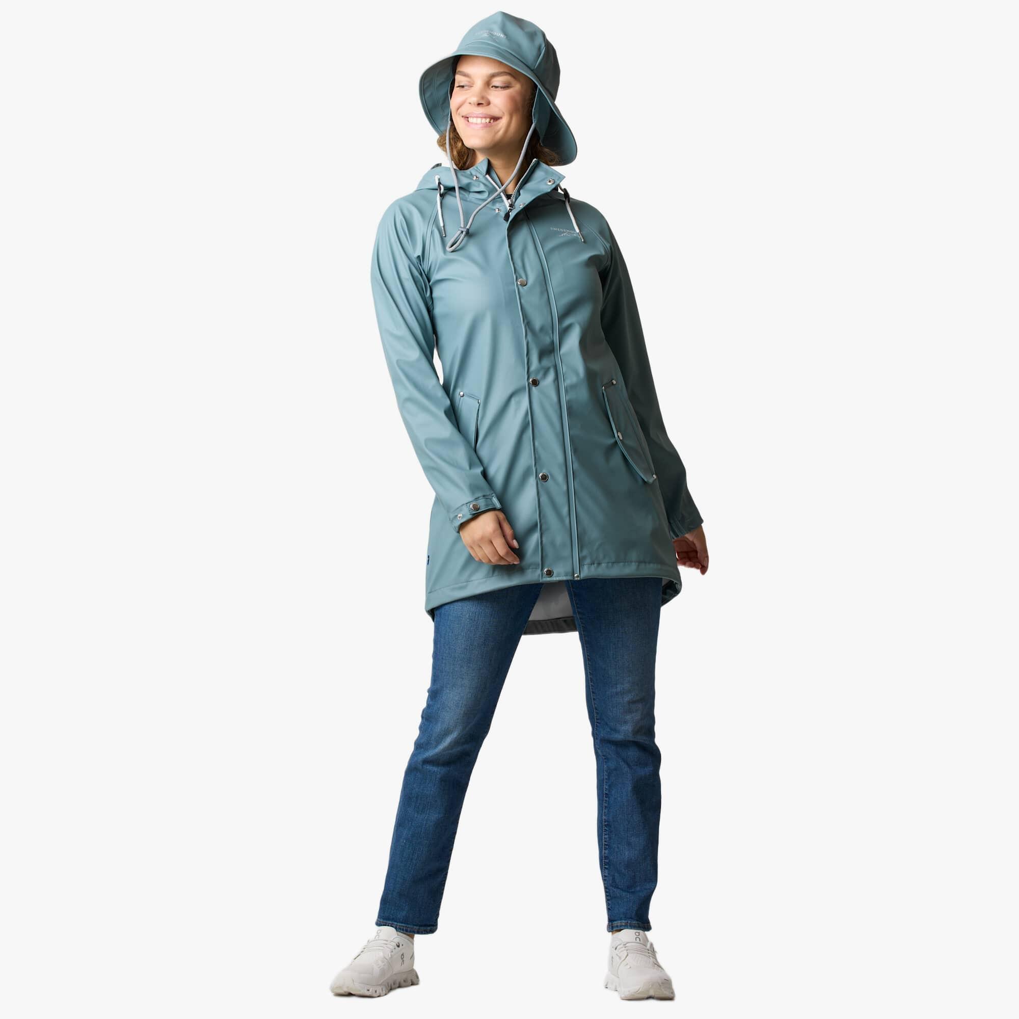 Damen Wandern Regenjacke winddicht Väderöarna Coat W 3/7