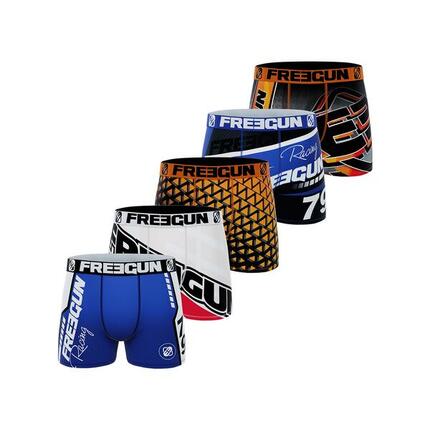 Lot de 5 Boxers microfibre Homme Racing